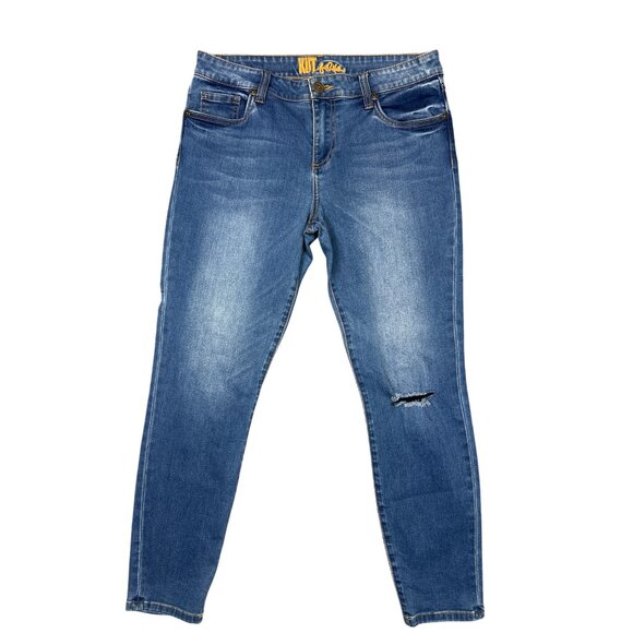 Kut from the Kloth Denim - Kut from the Kloth Distressed High-Rise Skinny Ankle Jeans Size 10
